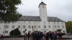 Vor dem Schlossmuseum in Bad Mergentheim