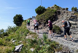 Beim Aufstieg