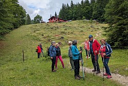 Blick auf die Strobler Hütte